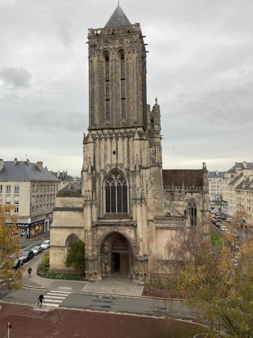 Appart 90M2 Lumineux, Centre, Vue Eglise Penchee Caen Bagian luar foto